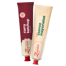 Zaanse mayonaise, ketchup of curry ketchup